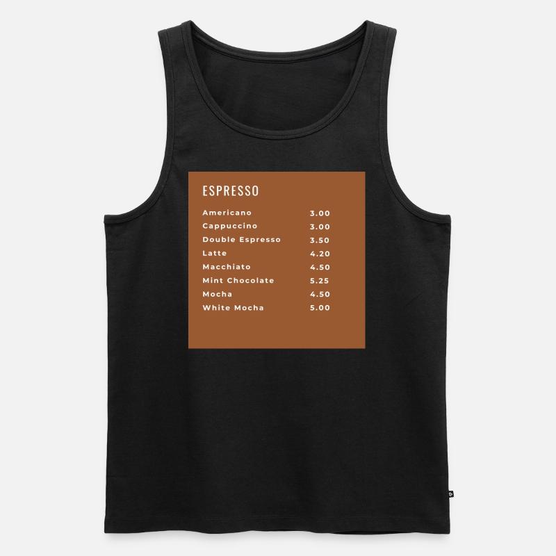 coffebar - Männer Premium Bio Tank Top - Schwarz