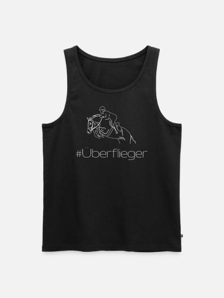 Überflieger Springen - Männer Premium Bio Tank Top - Schwarz