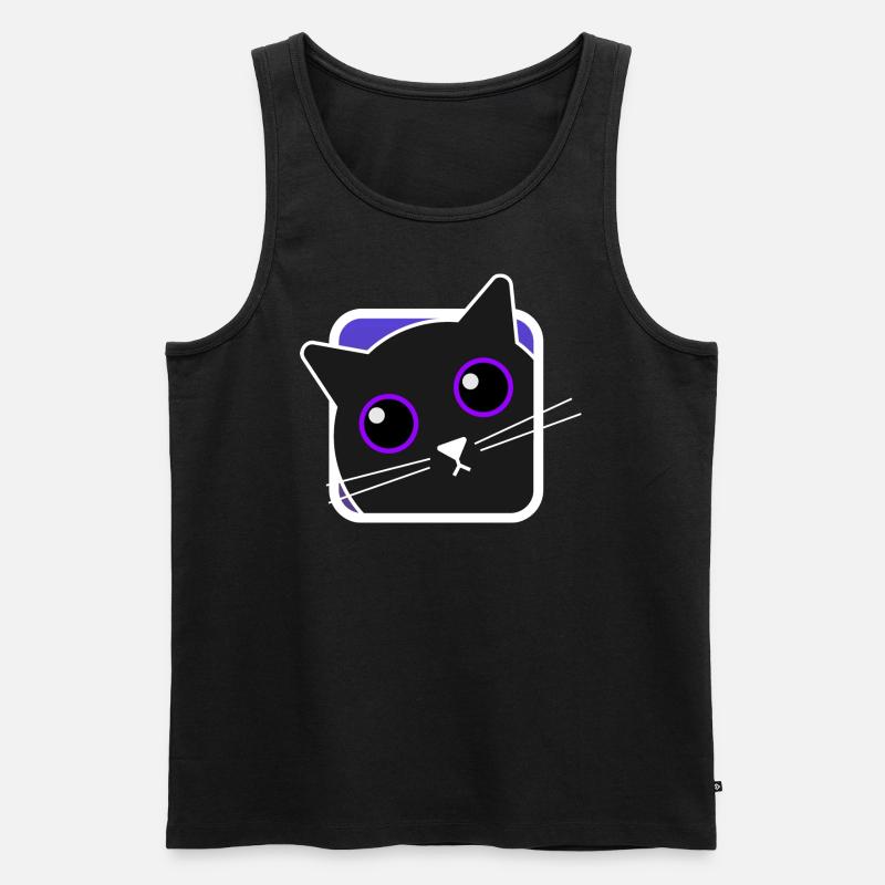 Chat mignon - Widget chat - Débardeur bio Premium Homme - noir