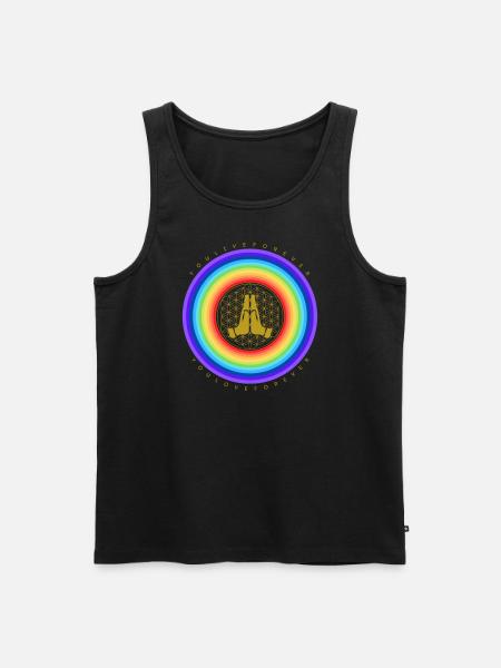 You Live/Love Forever 369 - Männer Premium Bio Tank Top - Schwarz
