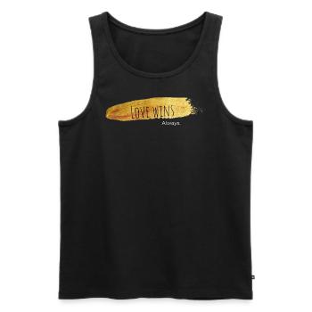 Love Always Wins - Männer Premium Bio Tank Top - Schwarz - Vorne - Michal (187cm)