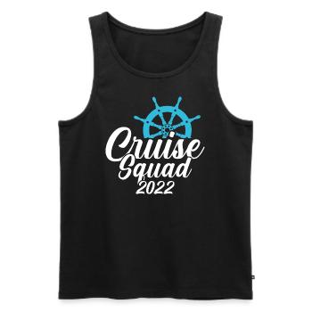 4 Escouade de croisière 2022 - Débardeur bio Premium Homme - noir - Devant - Michal (187cm)