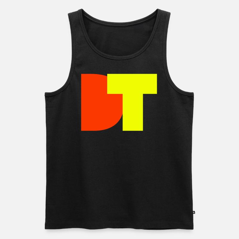 Do talk - Männer Premium Bio Tank Top - Schwarz