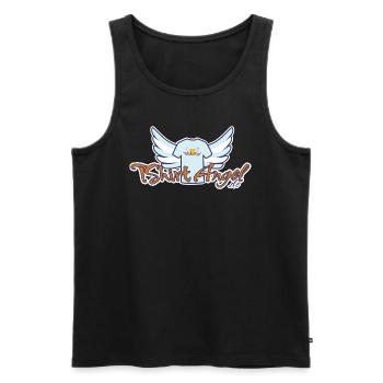 TShirtAngel.de Logo - Débardeur bio Premium Homme - noir - Devant - Michal (187cm)