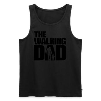 The walking DAD! - Men's Premium Organic Tank Top - black - Front - Michal (187cm)