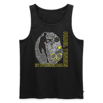 Padel Tennis Padel Spieler Geschenkidee - Männer Premium Bio Tank Top - Schwarz - Vorne - Michal (187cm)