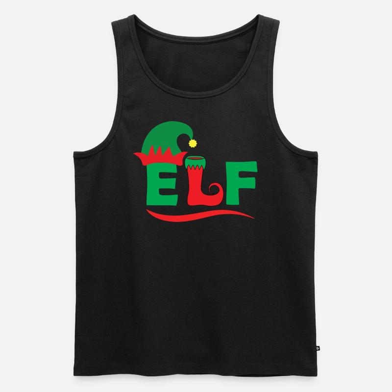 Elf - Männer Premium Bio Tank Top - Schwarz