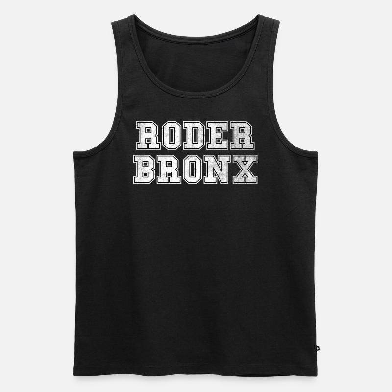 Roderbronx Hannover Roderbruch - Männer Premium Bio Tank Top - Schwarz