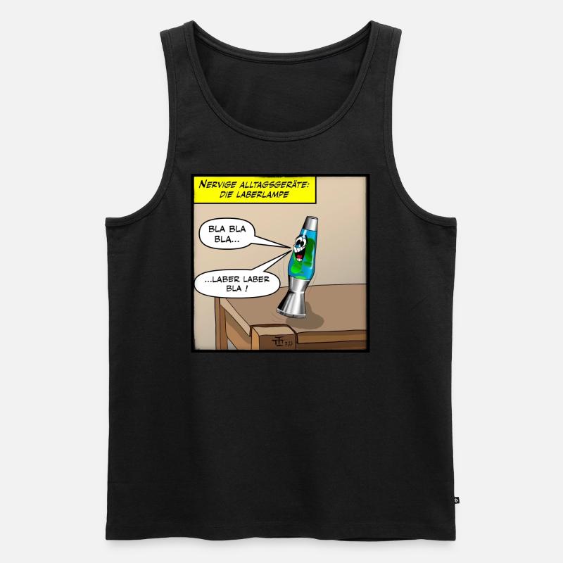 Laberlampe - Männer Premium Bio Tank Top - Schwarz