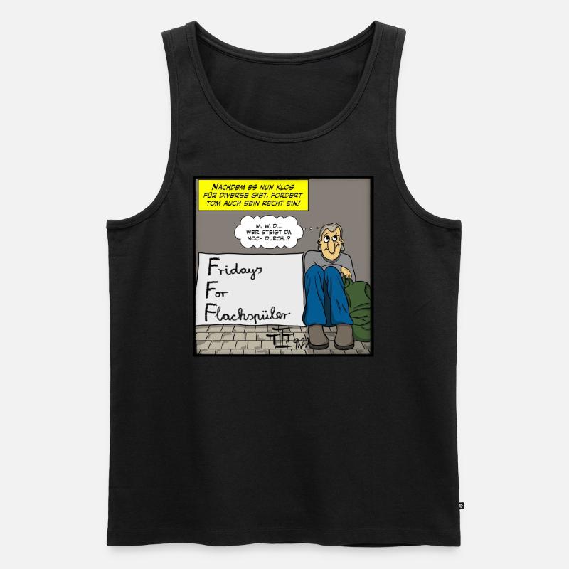 FFF - Männer Premium Bio Tank Top - Schwarz