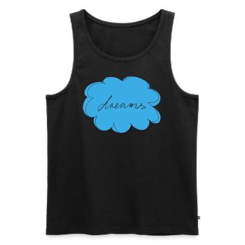 Dreams - Männer Premium Bio Tank Top - Schwarz - Vorne - AI Model Male 178 light (178cm)
