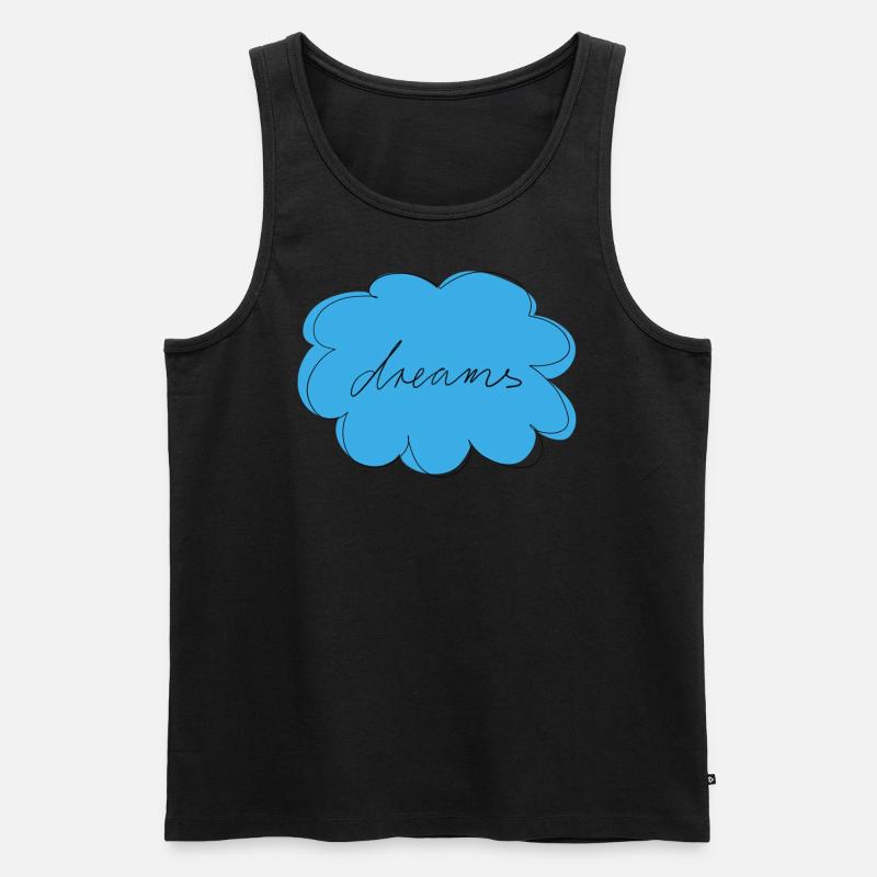 Dreams - Männer Premium Bio Tank Top - Schwarz