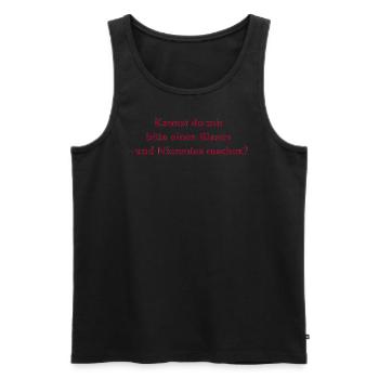 Blasen- und Nierentee - Männer Premium Bio Tank Top - Schwarz - Vorne - AI Model Male 178 light (178cm)