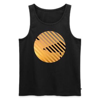 T-Shirt Urlaub Strand Ferien Sommer Sonne Geschenk - Männer Premium Bio Tank Top - Schwarz - Vorne - Michal (187cm)