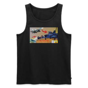 su 33 - Männer Premium Bio Tank Top - Schwarz - Vorne - AI Model Male 178 light (178cm)