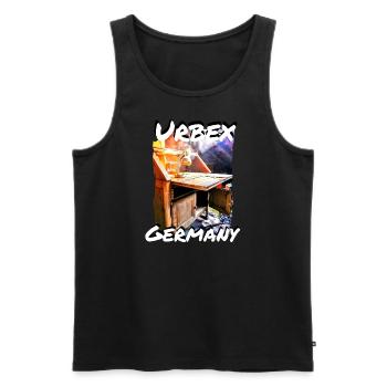 Urbex Germany Motiv4 - Männer Premium Bio Tank Top - Schwarz - Vorne - AI Model Male 178 light (178cm)