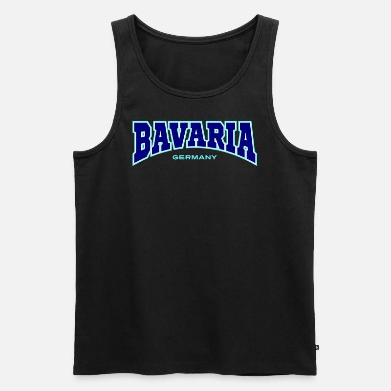 BAVARIA - Männer Premium Bio Tank Top - Schwarz
