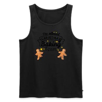 The Official Christmas Baking Team - Männer Premium Bio Tank Top - Schwarz - Vorne - Michal (187cm)