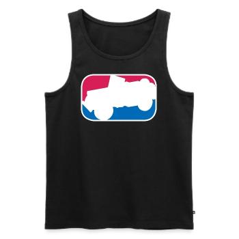 Geländewagen SUV Allrad offroad lustiges Geschenk - Männer Premium Bio Tank Top - Schwarz - Vorne - Michal (187cm)
