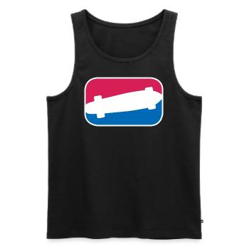 Longboard Skateboard Skate Logo lustiges Geschenk - Männer Premium Bio Tank Top - Schwarz - Vorne - AI Model Male 178 light (178cm)