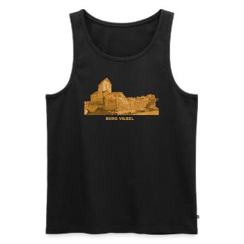 Bad Vilbel Burg Wasserburg Hessen Mineralquellen - Männer Premium Bio Tank Top - Schwarz - Vorne - AI Model Male 178 light (178cm)