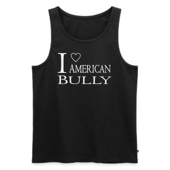 I love American Bully - Men's Premium Organic Tank Top - black - Front - Michal (187cm)