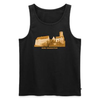 Gnandstein Frohburg Leipzig Saxe - Débardeur bio Premium Homme - noir - Devant - Michal (187cm)