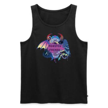 Monster Fucker! - Männer Premium Bio Tank Top - Schwarz - Vorne - Michal (187cm)
