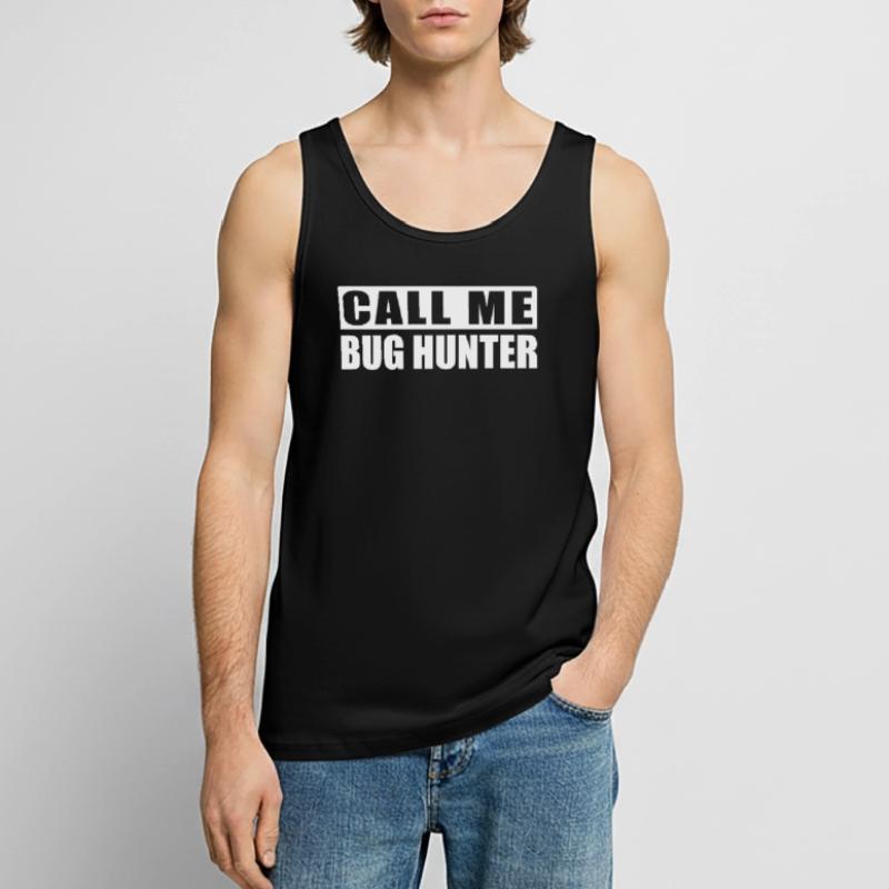 Bug Hunter - Programmer Computer Scientist IT Shirt Men's Premium Organic Tank Top