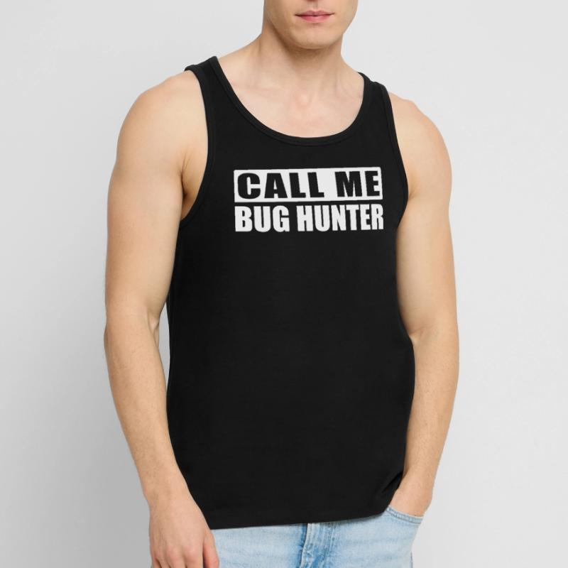Bug Hunter - Programmer Computer Scientist IT Shirt Men's Premium Organic Tank Top