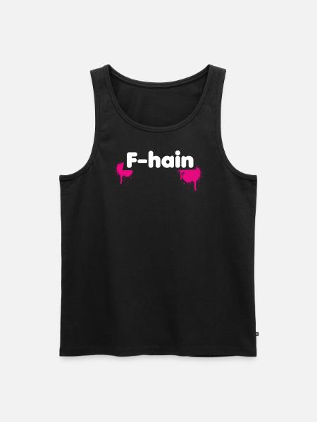 F-Hain Berlin - Men's Premium Organic Tank Top - black