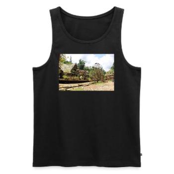 Dorf in Vietnam - Männer Premium Bio Tank Top - Schwarz - Vorne - Michal (187cm)