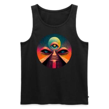 Entity - Männer Premium Bio Tank Top - Schwarz - Vorne - Michal (187cm)