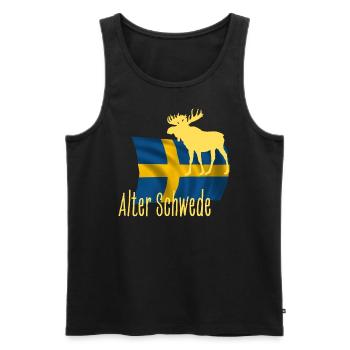 Alter Schwede - Männer Premium Bio Tank Top - Schwarz - Vorne - AI Model Male 178 light (178cm)