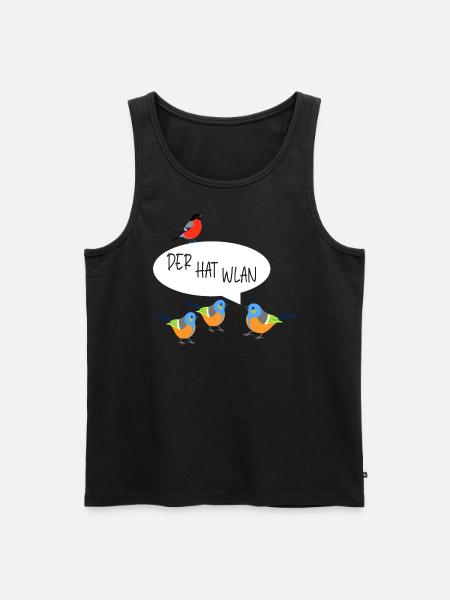 lustiges wlan - Männer Premium Bio Tank Top - Schwarz