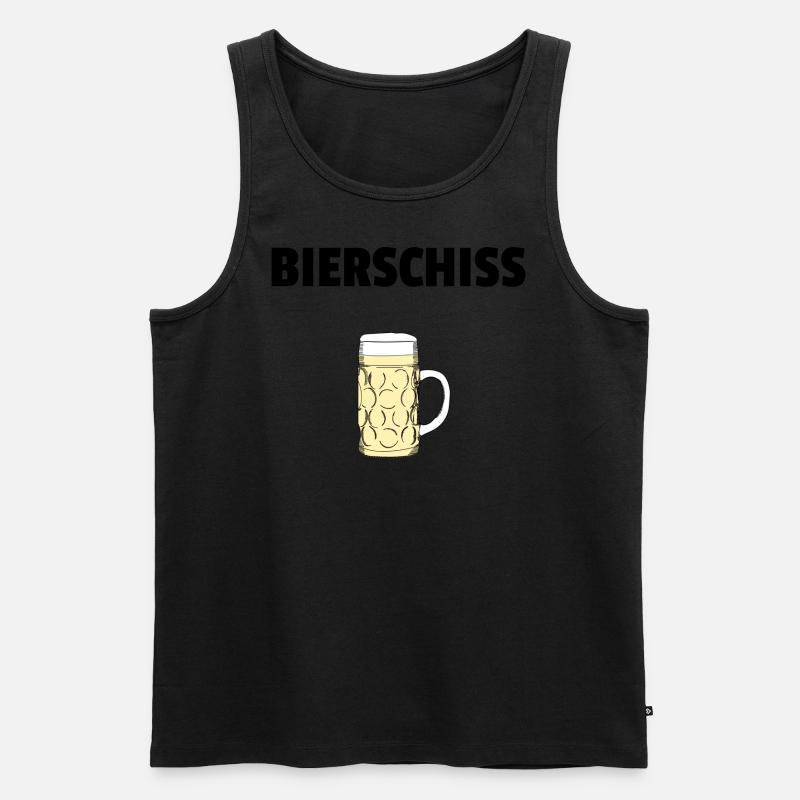 Bierschiss - Männer Premium Bio Tank Top - Schwarz