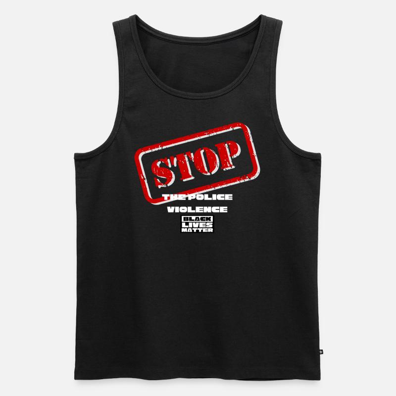 BLM 2 - Männer Premium Bio Tank Top - Schwarz