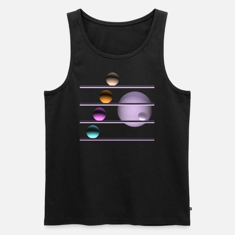 Spiel mit Kugeln -02- - Männer Premium Bio Tank Top - Schwarz