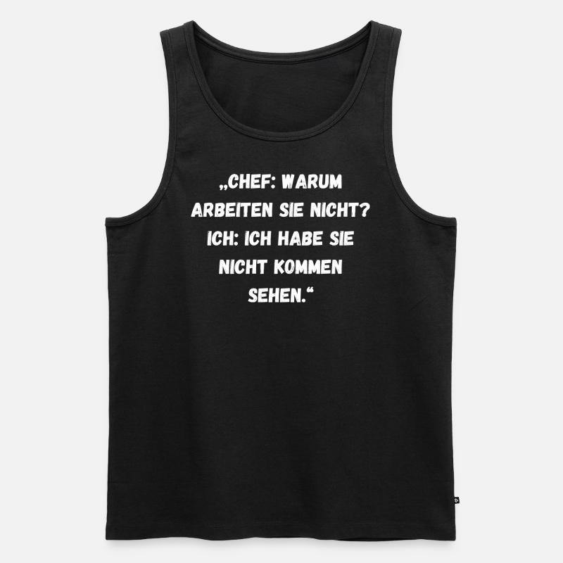 Spruch - Männer Premium Bio Tank Top - Schwarz
