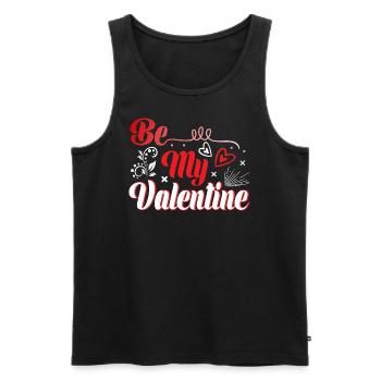 Sois mon valentin - Débardeur bio Premium Homme - noir - Devant - Michal (187cm)