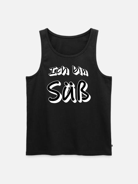 Ich bin Süß - Männer Premium Bio Tank Top - Schwarz
