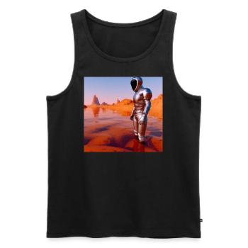 Diver on Mars - Männer Premium Bio Tank Top - Schwarz - Vorne - Michal (187cm)