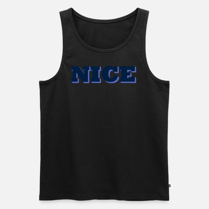 Nice - Männer Premium Bio Tank Top - Schwarz