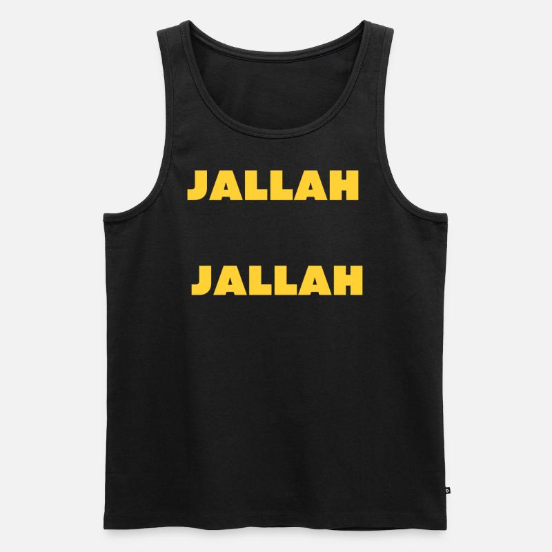 jallah jallah - Männer Premium Bio Tank Top - Schwarz