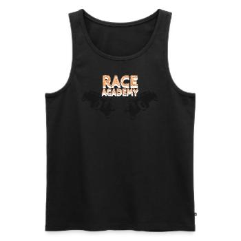 Race Academy - Männer Premium Bio Tank Top - Schwarz - Vorne - AI Model Male 178 light (178cm)