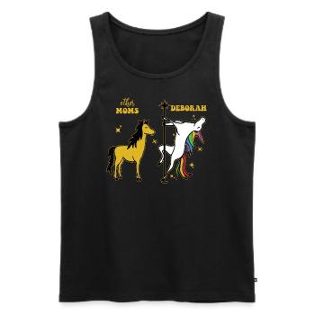 Andere Mütter Deborah Tee Einhorn - Männer Premium Bio Tank Top - Schwarz - Vorne - AI Model Male 178 light (178cm)