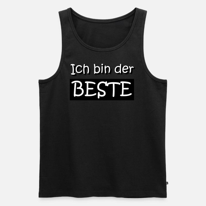 Ich bin der BESTE - Männer Premium Bio Tank Top - Schwarz
