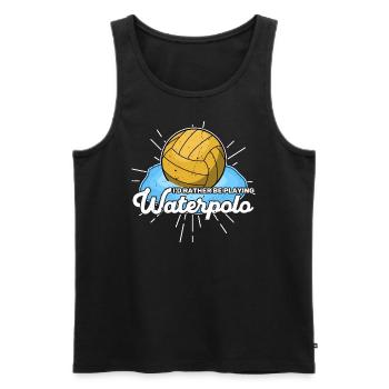Wassersport Wasserball Wasserballer Team Sportart - Männer Premium Bio Tank Top - Schwarz - Vorne - Michal (187cm)