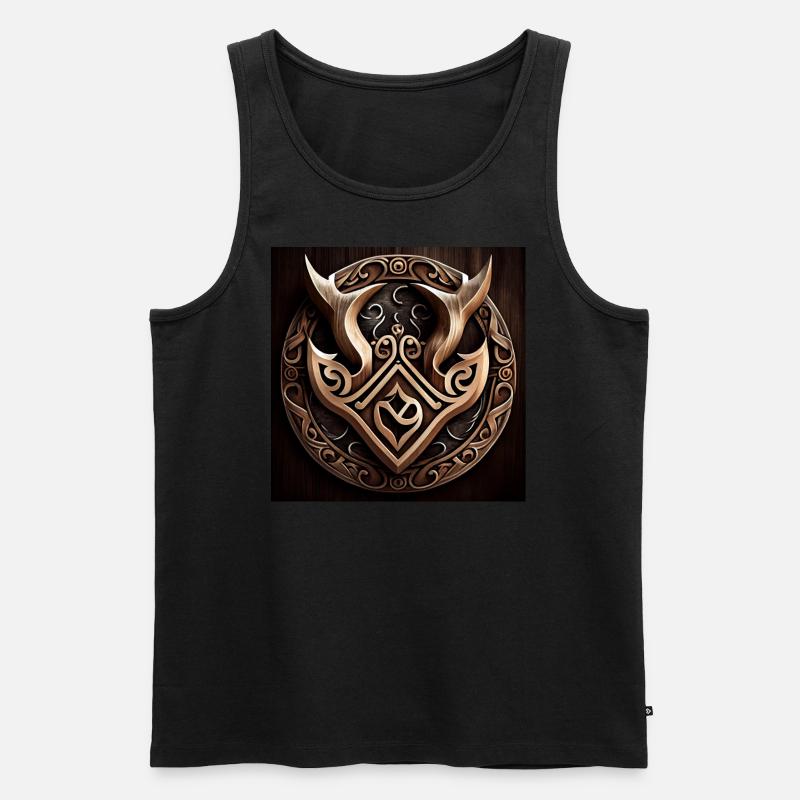 Wikinger Symbol! - Männer Premium Bio Tank Top - Schwarz
