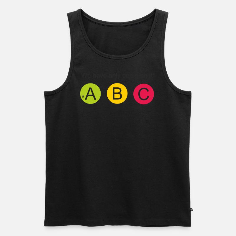 only one - Männer Premium Bio Tank Top - Schwarz